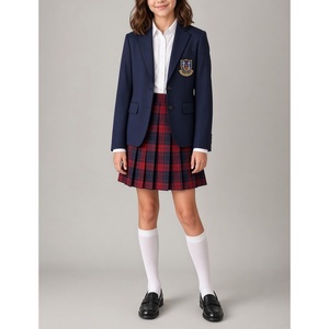 Blazer Classique Bleu Marine pour Garçon 100% Laine Veste Formelle Uniforme Collège pour l'École et les Événements Spéciaux - Product Image 3