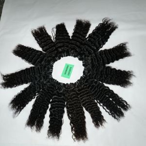 Pas cher bouclé couleur naturelle remy 100% non transformé cuticule aligné faisceaux vague profonde en gros temple vietnamien cheveux humains - Product Image 6