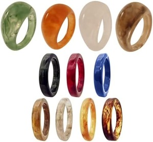 สร้อยข้อมือเรซินสำหรับสุภาพสตรีกำไลข้อมือแฟชั่นก้านเรซิน - Product Image 4
