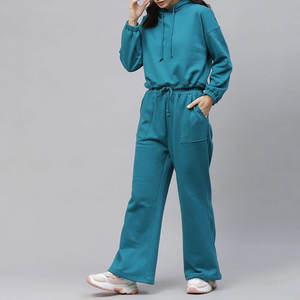 2025 Otoño Invierno chándal de algodón conjunto de dos piezas conjunto de pantalones de Mujer para Mujeres Joggers pista apilada - Product Image 6