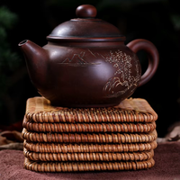 Lot de 6 sous-verres carrés en rotin naturel Produits écologiques Made in Vietnam Décoration de table Vente en gros