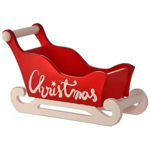 Pantalla de mesa de trineo navideño de metal hecho a mano, adorno festivo único para decoración de invierno - Product Image 5