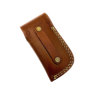 Handmade Customizable Leather <b>Knife</b> Pouch Sheath Outdoor Carry Folding <b>Knife</b> <b>Holder</b> Belt Men Polyester PVC Materials OEM Support - Product Image 4