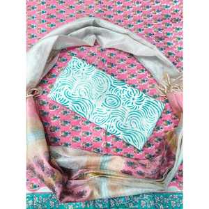 Conjunto Salwar Kameez con Estampado Royal Boota Hecho a Mano, Traje de Algodón Pesado Estilo Indio con Dupatta Kota Doriya para Uso Étnico y de Fiesta - Product Image 1