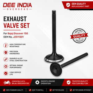 ชุดวาล์วไอเสียเครื่องยนต์มอเตอร์ไซค์สำหรับ Bajaj Discover 150 JZ511201 อะไหล่ทดแทน OEM - Product Image 2