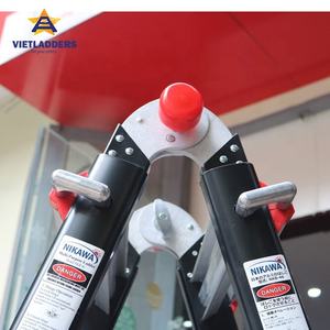 Échafaudage industriel portatif d'échelle d'extension télescopique multifonctionnelle en aluminium standard de NVLB-50 de qualité superbe 4*10 étapes - Product Image 2