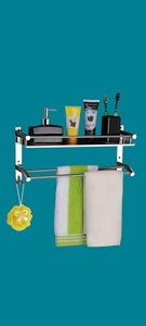 Ensemble d'accessoires de salle de bain en aluminium et acier inoxydable de qualité supérieure Design personnalisé fait à la main en Inde Fabricant artisanat de qualité - Product Image 3