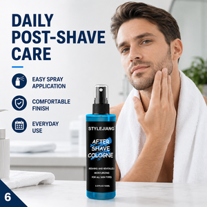 <span class=keywords><strong>Colonia</strong></span> Post-Afeitado <span class=keywords><strong>de</strong></span> Menta <span class=keywords><strong>para</strong></span> el Cuidado <span class=keywords><strong>de</strong></span> los Poros <span class=keywords><strong>para</strong></span> Hombres, Refrescante, Cuidado Diario <span class=keywords><strong>de</strong></span> la Piel, Sensación Suave y Limpia, Estilo Barbería y Salón, Marca Privada - Product Image 5