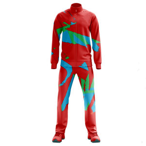 Survêtement d'entraînement personnalisé de haute qualité à séchage rapide survêtement à impression par sublimation par transfert de chaleur survêtement respirant en polyester pour hommes - Product Image 3