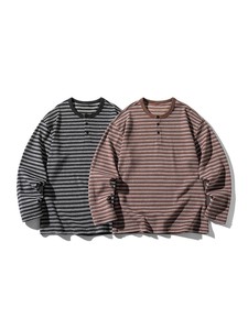 Camiseta de Manga Larga para Hombre, Estilo Americano, Otoño-Invierno, Lisa, Transpirable, Informal, Holgada, con Color y Logotipo Personalizables - Product Image 5