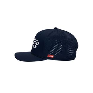 <b>Waterproof</b> 6-Panel Snapback Golf <b>Hat</b> with Custom Logo, Curved Brim, Woven Tag, Side Logo, Adjustable Closure for Outdoor Use - Product Image 4