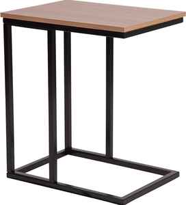 Mesa de centro de extremo lateral en forma de C industrial personalizada, sofá de madera, mesa de café para portátil para sala de estar - Product Image 5