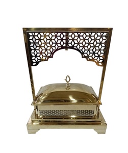 Calentador de Comida de Acero Inoxidable de Alta Calidad y Durabilidad, Diseño Art Deco, Color y Tamaño Personalizables, Juego de Buffet ELEGANTE - Product Image 3