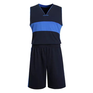 Maillot de basket-ball grande taille imprimé personnalisé uniforme sublimé 100% polyester à manches courtes antibactérien respirant à séchage rapide - Product Image 1