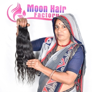 Cheveux indiens ondulés de qualité supérieure, 10 pouces, 1 paquet, texture douce et soyeuse, rebondissante, pour le coiffage quotidien des femmes, disponible en gros - Product Image 2