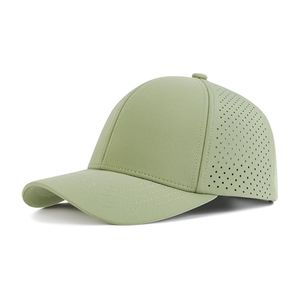 Custom Logo 5 Panel Baseball Mesh <b>Back</b> Trucker Hat Waterproof Quick Drying Laser Cut Hole Perforated Performance Gorra Golf Hats - Product Image 1