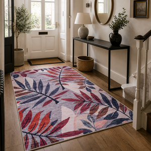<b>Rug</b> Weavers RW3001 Botanica Bone Floral Washable <b>Rug</b> Dropshipping Wholesale Washable Chenille 10 Sizes - Product Image 3