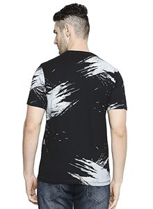 T-shirt à manches courtes pour homme, 100% coton tricoté, écologique, 180g, avec impression personnalisée par teinture Remazol et décoloration, couleur sur mesure - Product Image 3
