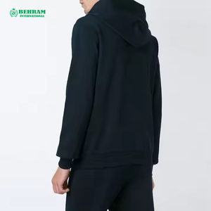 Sweat à capuche unisexe 100 % coton molletonné/éponge française avec fermeture éclair, brodé, teint uni, chaud pour l'hiver, col à capuche, poches classiques, séchage rapide - Product Image 6