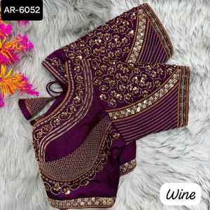 Nuevo diseñador exclusivo, Sari de seda de Organza suave y estampado de flores, Pallu con Banglory, blusa de mujer, blusa de seda confeccionada - Product Image 5