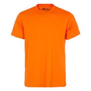 T-shirt uni noir vintage avec logo personnalisé T-shirt en coton couleur orange et col rond T-shirt surdimensionné pour hommes vente en gros - Product Image 1