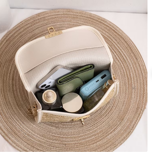Bolso de Mano de Paja Elegante Multicolor para Mujer, Bolsos de Playa Personalizados, Bolsos de Hombro de Paja para Dama, Productos al por Mayor - Product Image 3
