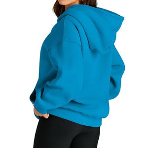 Nouvel arrivage de sweats à capuche oversize pour hommes épaule tombante poids lourd 100% coton polaire respirant brodé à manches longues hiver 2026 - Product Image 5