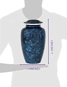 Urnas de cremación de metal de estilo americano de alta calidad para adultos Diseño clásico hecho a mano Acabado de alto pulido Opciones personalizables - Product Image 6