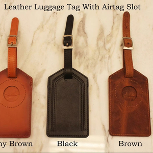 Etiqueta de cuero para equipaje de viaje, etiqueta de maleta informal a la moda, iniciales grabadas, accesorios de viaje esenciales, regalo, 2017 - Product Image 5