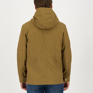 Dernière conception de haute qualité Logo personnalisé hommes Vintage veste de pluie fermeture éclair toile rempli coton rembourrage mâle veste d'hiver pour garçons - Product Image 4