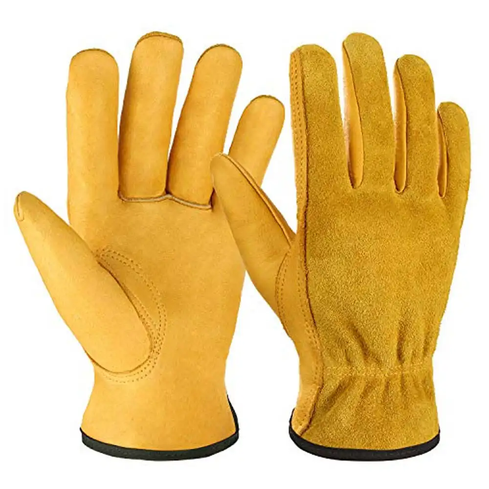 New Design Safety Gloves Factory Direct Supplier High Quality Solid Color Working Safety Gloves 2024 ( PayPal Verified )