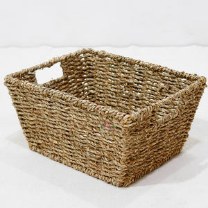 Artex Dong Thap Natural Woven <b>Seagrass</b> <b>Baskets</b> Handmade Wicker Storage for Home Organization - Product Image 1