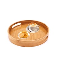 Plateau rond en bois Hôtels Restaurants Cafés et Cantines Utilisation Chocolat Nourriture et Dessert Plateau serveur à bas prix