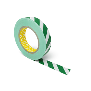 LongLife - Nastro di Marcatura per Pavimenti, autoadesivo 50mm, Verde/Bianco - LG50-GW - Product Image 1