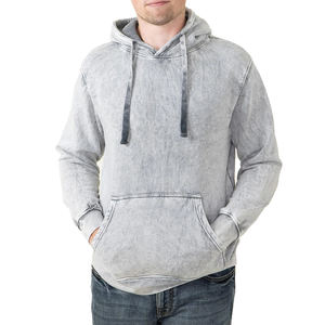 เสื้อสเวตเตอร์ผ้าฝ้าย350กรัมของผู้ชายซักลายกรดวินเทจ - Product Image 1