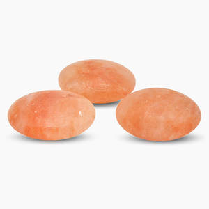 Mango de piedra de masaje de sal, masaje de piedra de sal del Himalaya, bolas de masaje de sal rosa del Himalaya, masaje tallado a mano de cristal rosa - Product Image 3