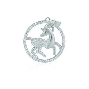 จี้ห้อยคอเพชร VVS เงินทิเบต ดีไซน์ทันสมัย ปรับแต่งได้ สำหรับทุกเพศ - Product Image 1