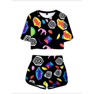 Conjunto de 2 piezas formado por camiseta sin mangas y pantalón corto, para mujer, 2022 - Product Image 6