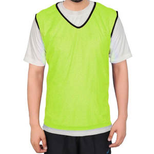 Gilet de sport réversible unisexe pour jeunes, logo personnalisé, football, basketball, entraînement, col en V, imprimé par transfert thermique - Product Image 2