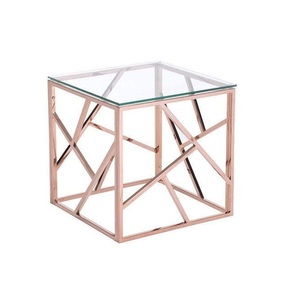 Ensemble de 3 tables personnalisées Accessoires de meubles de salon et de salle à manger Table basse au design dernier cri avec plateau en bois - Product Image 4