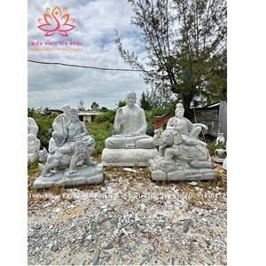 Statue de bouddha Manjushri Bodhisattva sculptée à la main pour l'extérieur personnalisable, surface polie moderne, nouvelle garantie durable d'un an - Product Image 4