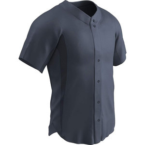 เสื้อเบสบอลแบบกระดุมเต็มเสื้อโพลีเอสเตอร์สำหรับผู้ชายเสื้อเบสบอลสีแบบสั่งทำ - Product Image 6