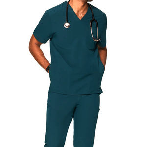 Uniformes de Hospital Personalizados de Alta Calidad, Transpirables, de Algodón/Poliéster, Uniformes Médicos Suaves de Secado Rápido para Enfermeras, Uniformes Médicos para Hombre sin Costuras - Product Image 1