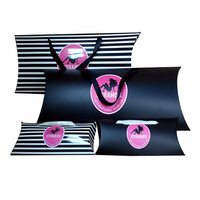 Boîtes en carton personnalisées vertes pour extensions de cheveux, perruques, emballages de coussins, vêtements de haute couture, avec poignée en satin pour cadeaux