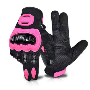 Gants de moto de conception professionnelle, gants de course de moto en cuir à écran tactile à vendre - Product Image 1