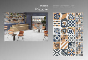 Grands carreaux de porcelaine de luxe d'inspiration marocaine 600x1200mm Elégant GVT PGVT pour intérieur extérieur 60x120cm Design moderne B2B B2C - Product Image 3