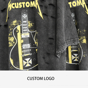 OEM nuevo estilo de camisetas de los hombres de microfibra ácido lavado Hip Hop Lino Rock <span class=keywords><strong>Band</strong></span> personalizado liso de dibujos animados gráfico Vintage camiseta de los hombres
