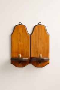 Apliques de Pared Decorativos de Madera para Velas, Adornos Artísticos para Colgar en la Pared, Hermosos, Hechos a Mano, Únicos, Rústicos y Elegantes para el Hogar - Product Image 5