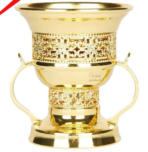 Highest Quality <b>Silver</b> Finished With Golden Flower Stand Mubkhar <b>Burner</b> - Product Image 5