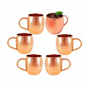 Royal Moscow Mule Copper Mugs Beer Cup Box Set de regalo Nueva llegada Taza de cobre Antique Hammered Moscow Mule Mug para cerveza - Product Image 2